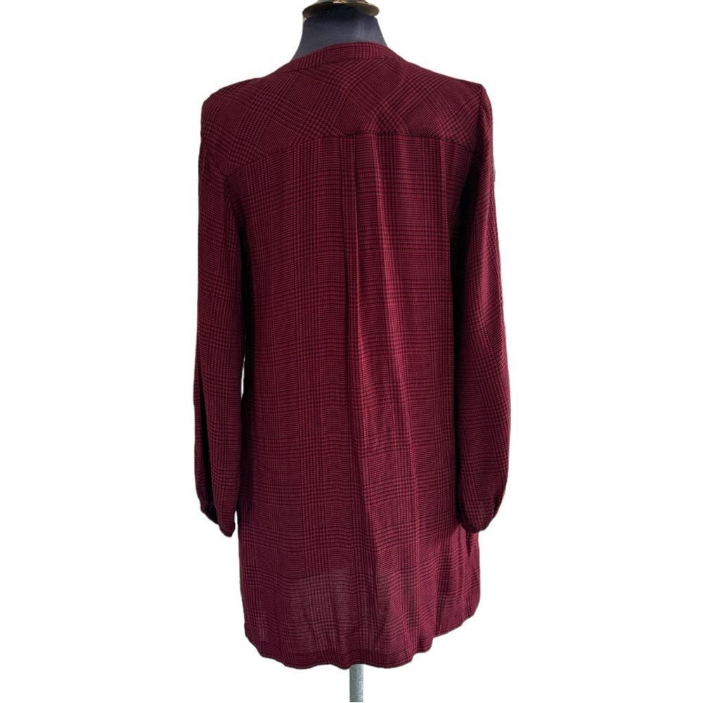 NWT PAIGE Isabelle Dress Rumba Red Check Raw Ruffle Size S - Picture 6 of 11